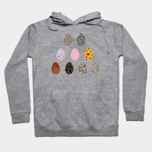 Easter stickers safari animal print, fashion Easter, Easter clipart, minimalism Easter decor Hoodie